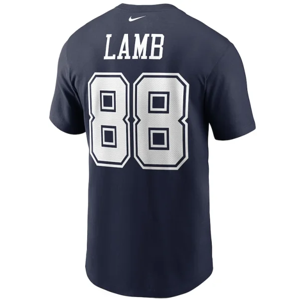 Ceedee lamb dallas cowboys nike name number t shirt Navy L