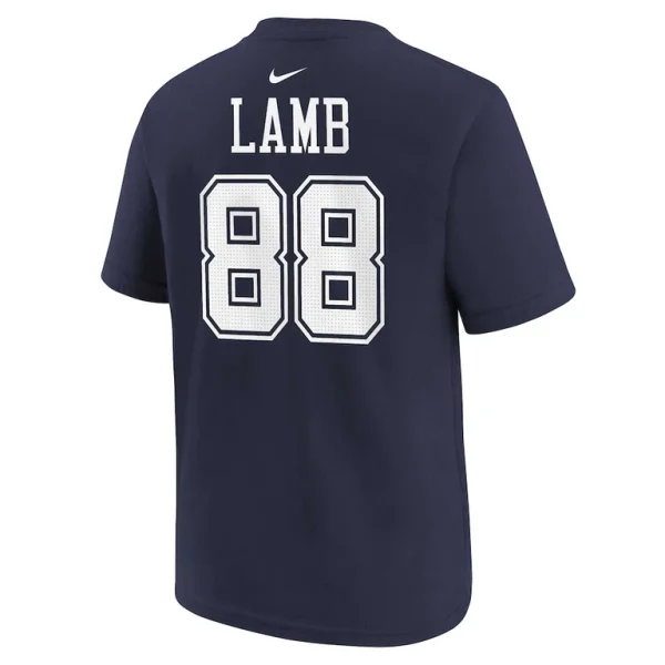 Ceedee lamb dallas cowboys nike preschool player name number t shirt Navy 7
