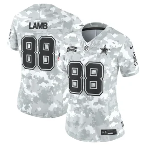 Ceedee lamb dallas cowboys nike womens 2024 salute to service limited jersey Arctic camo