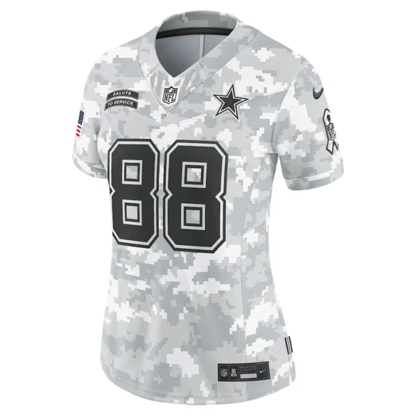 Ceedee lamb dallas cowboys nike womens 2024 salute to service limited jersey Arctic camo M