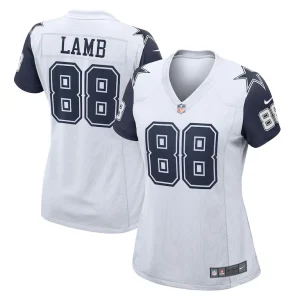Ceedee lamb dallas cowboys nike womens 2nd alternate game jersey White