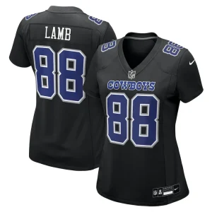 Ceedee lamb dallas cowboys nike womens fashion game jersey Carbon black
