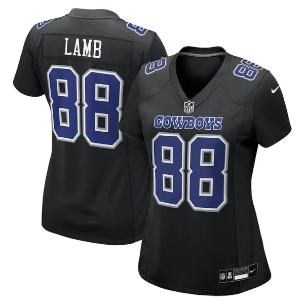 Ceedee lamb dallas cowboys nike womens fashion game jersey Carbon black