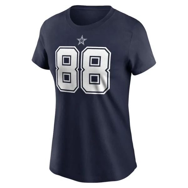 Ceedee lamb dallas cowboys nike womens player name number t shirt Navy M