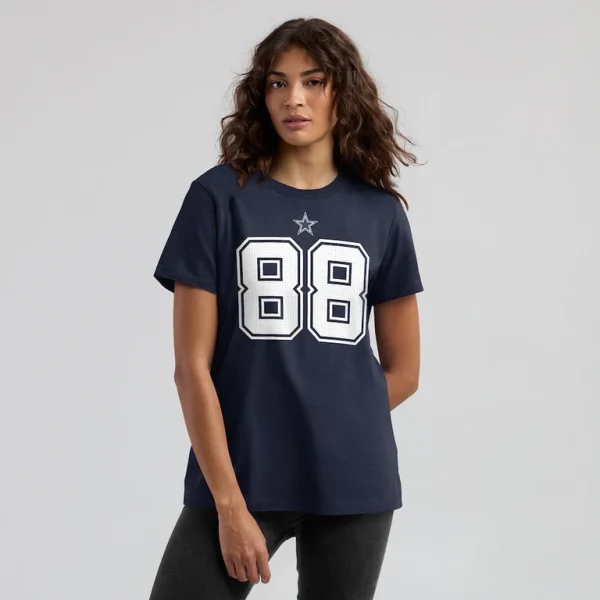 Ceedee lamb dallas cowboys nike womens player name number t shirt Navy XL