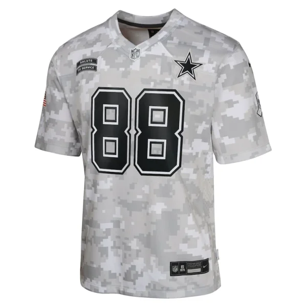 Ceedee lamb dallas cowboys nike youth 2024 salute to service game jersey Arctic camo Yth M