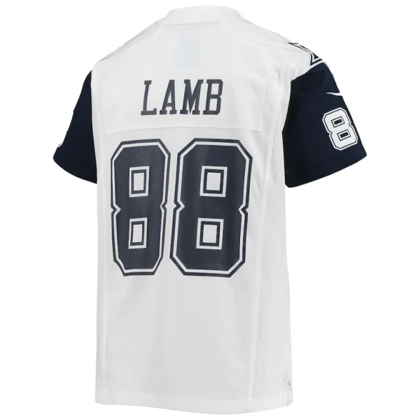 Ceedee lamb dallas cowboys nike youth alternate game jersey White Yth L