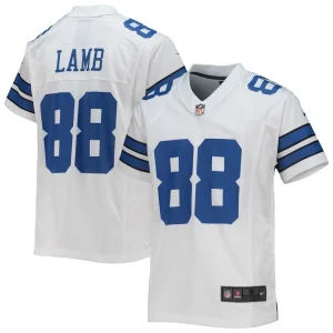 Ceedee lamb dallas cowboys nike youth game jersey White