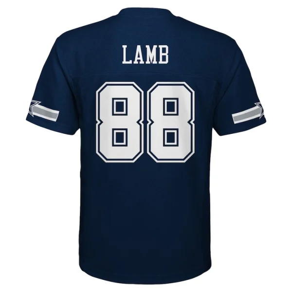 Ceedee lamb dallas cowboys youth replica player jersey Navy Yth L