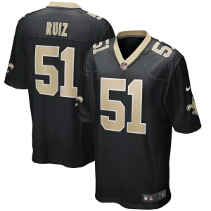 Cesar ruiz new orleans saints nike player game jersey Black