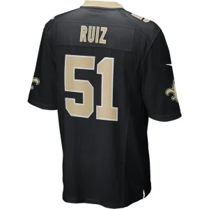 Cesar ruiz new orleans saints nike player game jersey Black L