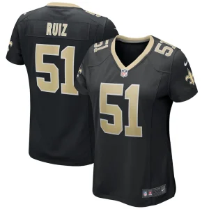 Cesar ruiz new orleans saints nike womens game jersey Black