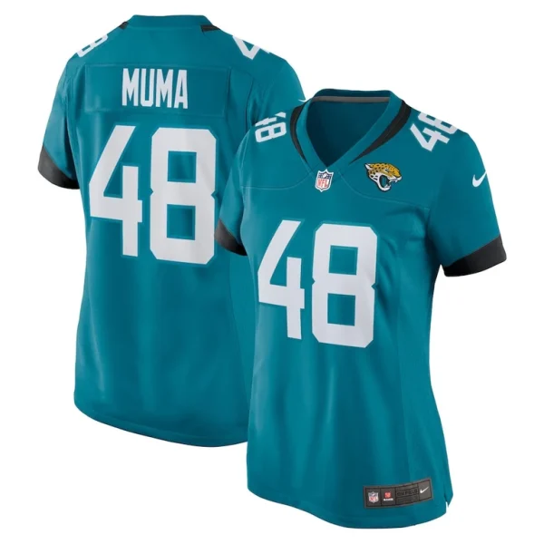 Chad muma jacksonville jaguars nike womens game jersey Teal
