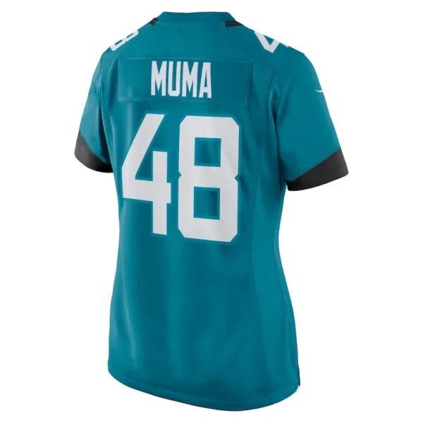 Chad muma jacksonville jaguars nike womens game jersey Teal L