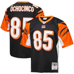 Chad ochocinco cincinnati bengals mitchell ness big tall 2009 retired player replica jersey Black