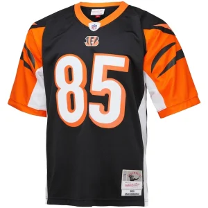 Chad ochocinco cincinnati bengals mitchell ness big tall 2009 retired player replica jersey Black 3XB