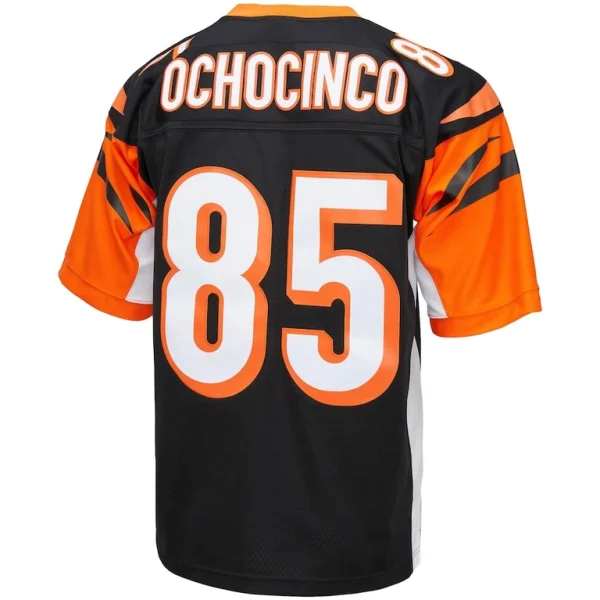 Chad ochocinco cincinnati bengals mitchell ness big tall 2009 retired player replica jersey Black 4XB