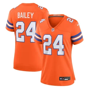 Champ bailey denver broncos nike womens mile high collection 1977 throwback retired player game jersey Orange