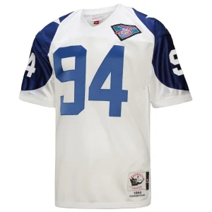 Charles haley dallas cowboys 1994 mitchell ness authentic throwback retired player jersey White 40