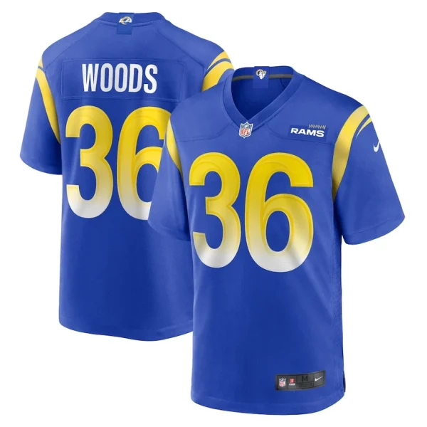Charles woods los angeles rams nike game jersey Royal