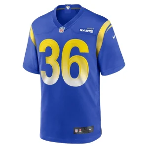 Charles woods los angeles rams nike game jersey Royal M