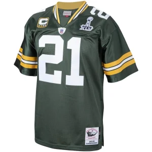 Charles woodson green bay packers 2010 mitchell ness authentic throwback retired player jersey Green 40