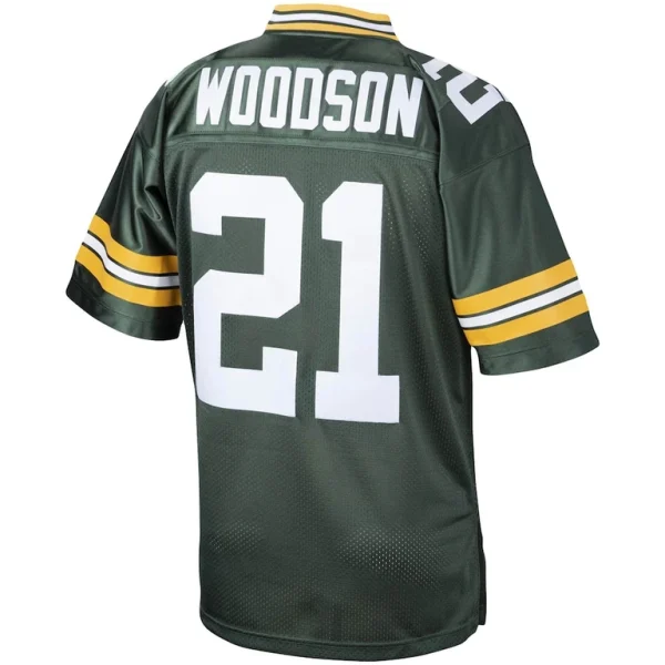 Charles woodson green bay packers 2010 mitchell ness authentic throwback retired player jersey Green 44