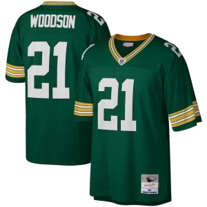 Charles woodson green bay packers mitchell ness legacy replica jersey Green
