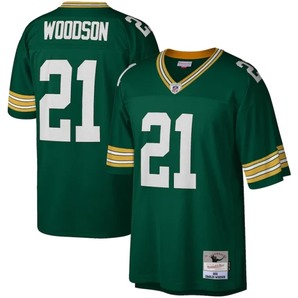 Charles woodson green bay packers mitchell ness legacy replica jersey Green