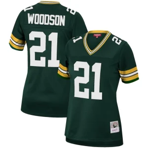 Charles woodson green bay packers mitchell ness womens 2010 legacy replica player jersey Green