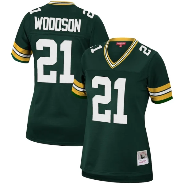 Charles woodson green bay packers mitchell ness womens 2010 legacy replica player jersey Green