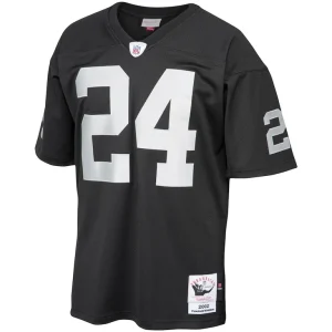 Charles woodson las vegas raiders 2002 mitchell ness authentic throwback retired player jersey Black 40