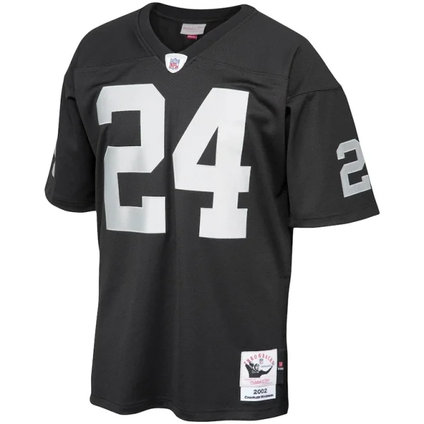 Charles woodson las vegas raiders 2002 mitchell ness authentic throwback retired player jersey Black 40
