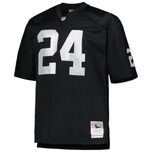 Charles woodson las vegas raiders mitchell ness big tall 1998 retired player replica jersey Black 3XB
