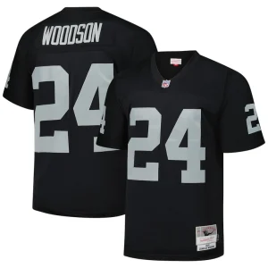 Charles woodson las vegas raiders mitchell ness legacy replica jersey Black
