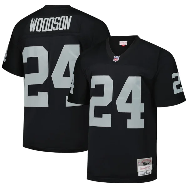 Charles woodson las vegas raiders mitchell ness legacy replica jersey Black