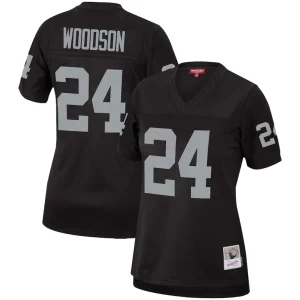 Charles woodson las vegas raiders mitchell ness womens legacy replica team jersey Black