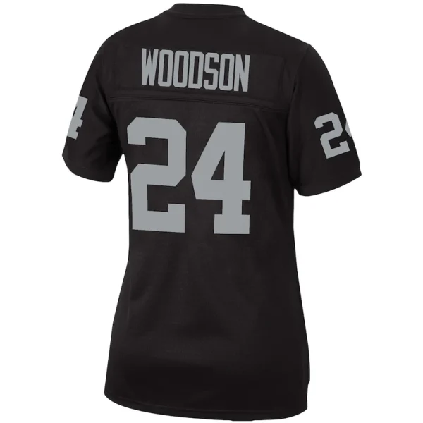 Charles woodson las vegas raiders mitchell ness womens legacy replica team jersey Black L