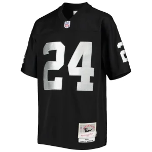 Charles woodson las vegas raiders mitchell ness youth 1998 legacy retired player jersey Black Yth M
