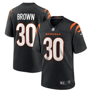 Chase brown cincinnati bengals nike team game jersey Black