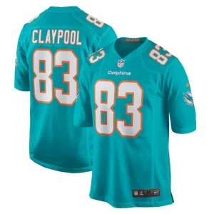 Chase claypool miami dolphins nike game jersey Aqua