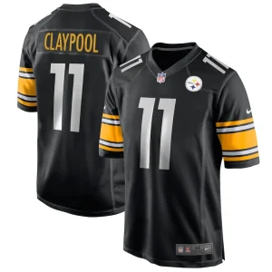 Chase claypool pittsburgh steelers nike player game jersey Black