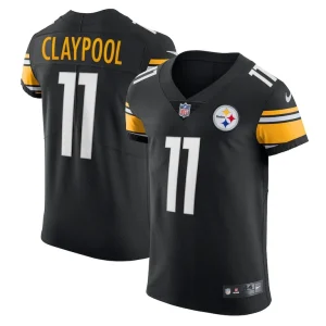 Chase claypool pittsburgh steelers nike vapor elite player jersey Black