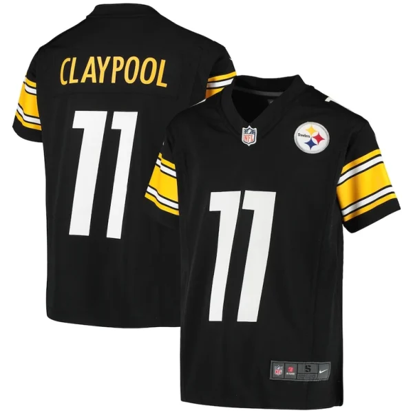 Chase claypool pittsburgh steelers nike youth game jersey Black