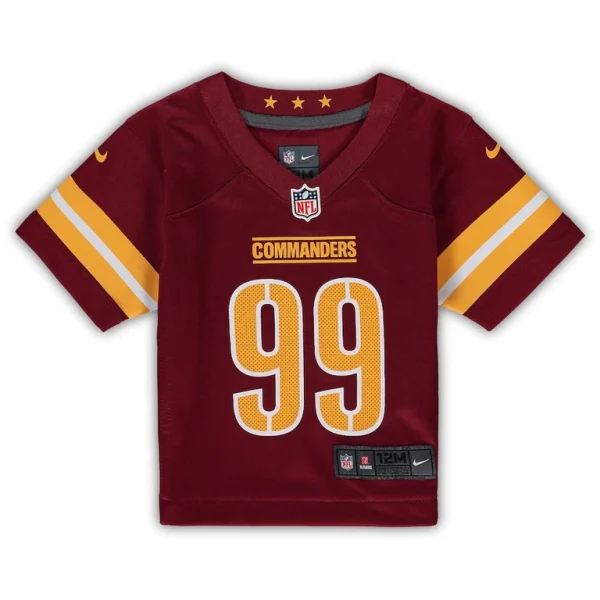Chase young washington commanders nike infant game jersey Burgundy 18 MO