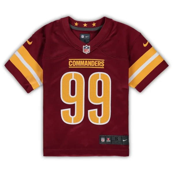 Chase young washington commanders nike preschool game jersey Burgundy 56