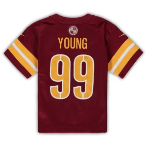 Chase young washington commanders nike preschool game jersey Burgundy 7