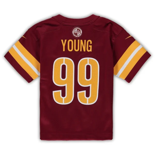 Chase young washington commanders nike preschool game jersey Burgundy 7