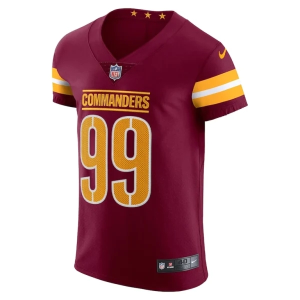 Chase young washington commanders nike vapor elite jersey Burgundy 44