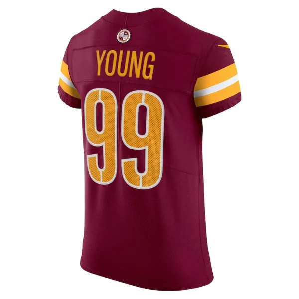 Chase young washington commanders nike vapor elite jersey Burgundy 48